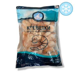 Креветка чищена з хвостом в/м 31/40 500г (Vannamei), ціна за шт