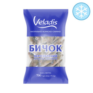 Бичок "Veladis" з головою IQF, 0,7кг, ціна за шт