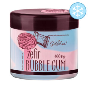 Морозиво  десерт "GelAmo" ZEFIR BUBBLE GUM, 400 г, ціна за шт