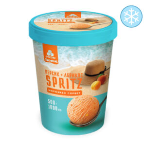 Морозиво "Рудь" відро SPRITZ «ПЕРСИК – АБРИКОС», 500 г, ціна за шт