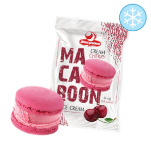 Морозиво-десерт "Ласунка" MACAROON вишня, 50 г, ціна за шт