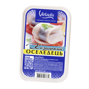 "Козацький" оселедець "Матьє", філе-шматочки "Veladis", 180г, ціна за шт