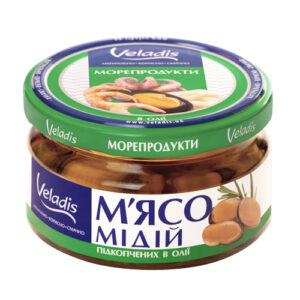 М'ясо мідій підкопчених в олії "Veladis", 200 г, ціна за шт