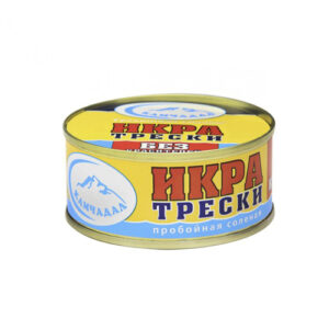 Ікра тріски пробійна солена "Камчадал" ж/б, 80 г, ціна за шт