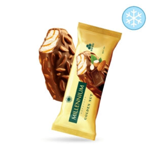 Морозиво "Рудь" ескімо MILLENIUM GOLDEN NUT, 80 г, ціна за шт
