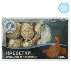 Креветки Butterfly чищена в паніровці, з/хв, 21/25, 500г, ціна за шт
