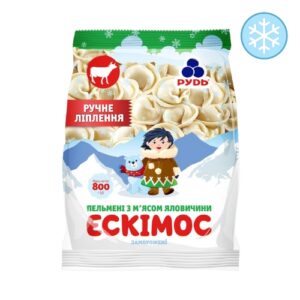 Пельмені "Рудь"  Ескімос з яловичини, 800г, ціна за шт