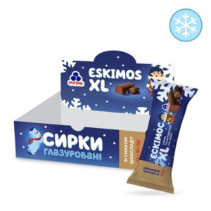 Глазурований сирок "Ескімос" шоколад XL, 45 г (Бл - 10 шт.), ціна за Бл