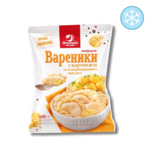Вареники "Ласунка" з картоплею та солодковершковим маслом, 600 г, ціна за шт