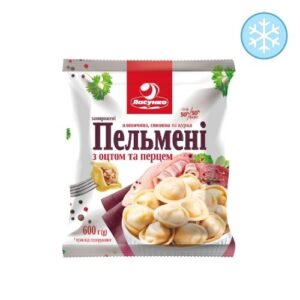 Пельмені "Ласунка" м'ясні з оцтом і перцем, 600 г, ціна за шт