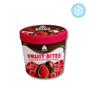 Морозиво десерт "Рудь" Fruit Bites малина в шоколаді, 140 г, ціна за шт