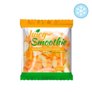 Суміш овочево-фруктова "Juicy-Smoothie" гарбуз-морква-яблуко, 120 г, ціна за шт