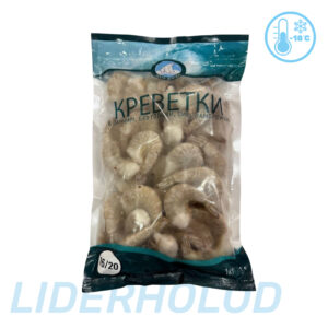 Чорна тигрова креветка "Polar Seafood" 16/20 без голови в панцирі Easy Peel свіжеморожена, 1кг, ціна за кг